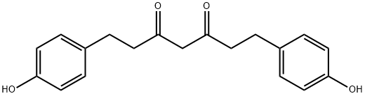 テトラヒドロビスデメトキシジフェルロイルメタン 化学構造式