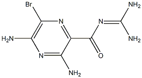 6-bromoamiloride Struktur