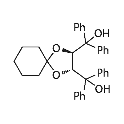 (2R,3R)-1,4-二氧螺[4.5]癸-2,3-二基双(二苯基甲醇),114026-76-5,结构式