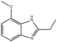 Benzimidazole, 2-ethyl-4(or 7)-methoxy- (6CI) 结构式