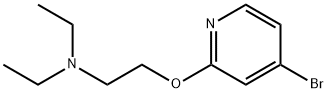 2-(4-broMopyridin-2-yloxy)-N,N-diethylethanaMine 化学構造式