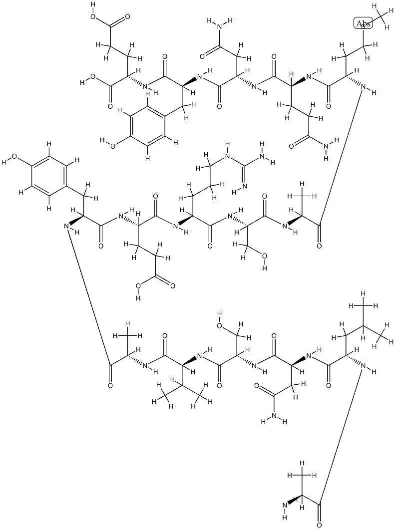 beta-preprotachykinin (111-126),114547-33-0,结构式