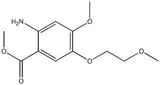 Methyl 2-amino-4-methoxy-5-(2-methoxyethoxy)benzoate Struktur
