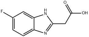 1H-Benzimidazole-2-aceticacid,5-fluoro-(9CI) 化学構造式
