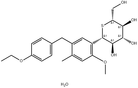 Luseogliflozin (hydrate) Struktur