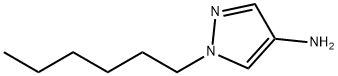 1-hexyl-1H-pyrazol-4-amine, 1152512-37-2, 结构式