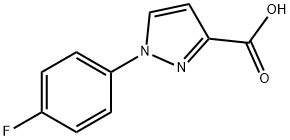 1-(4-氟苯基)吡唑-3-甲酸,1152535-34-6,结构式