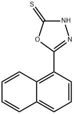 5-(naphthalen-1-yl)-1,3,4-oxadiazole-2-thiol 化学構造式
