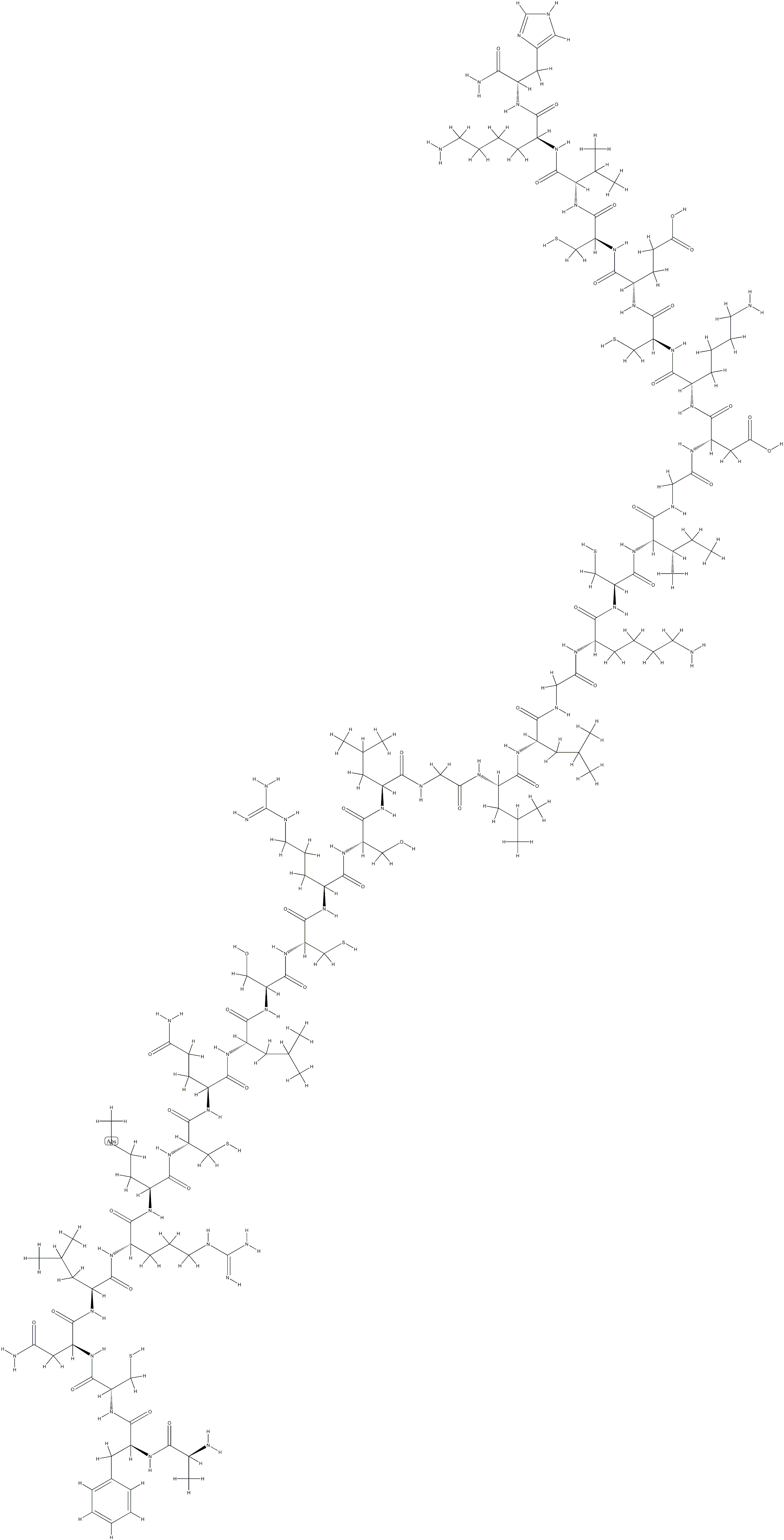 シラトキシン (SCORPION, LEIURUS QUINQUESTRIATUS HEBRAEUS) 化学構造式