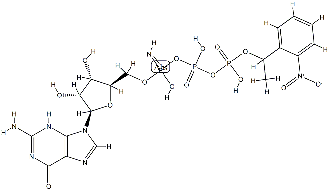 1-(2-nitro)phenylethyl-P(3)-guanylyl imidodiphosphate,116271-22-8,结构式