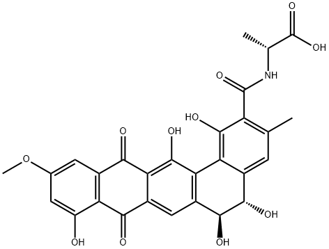 Pradimicinone Structure