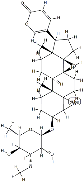 methylepoxyproscillaridin 化学構造式