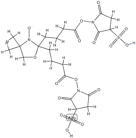 bis(sulfo-N-succinimidyl) doxyl-2-spiro-5'-azelate,116502-73-9,结构式