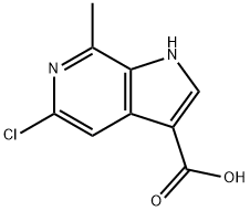 5-Chloro-7-Methyl-6-azaindole-3-caboxylic acid,1167056-37-2,结构式