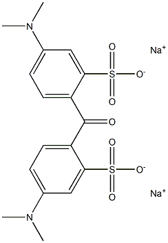2,2'-Carbonylbis[5-(dimethylamino)benzenesulfonic acid sodium] salt 结构式