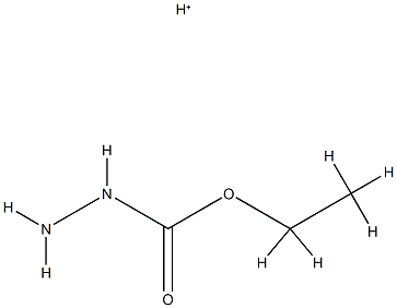 Hydrazinecarboxylic  acid,  ethyl  ester,  conjugate  monoacid  (9CI) Structure
