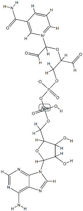 nicotinamide-adenine dinucleotide 2',3'-dialdehyde 结构式