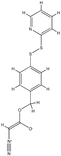 4-(2'-pyridyldithio)benzyldiazoacetate Structure