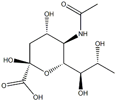 N-acetyl-9-deoxyneuraminic acid Struktur