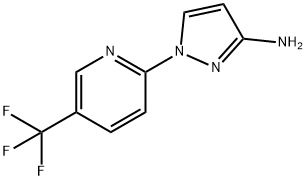 1-[5-(TRIFLUOROMETHYL)PYRIDIN-2-YL]-1H-PYRAZOL-3-AMINE Structure