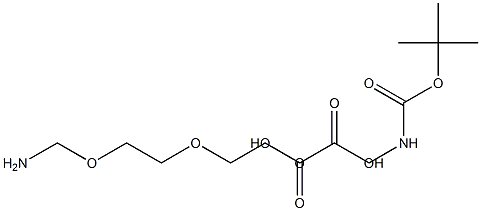 N-Boc-2,2μ-[oxybis(ethylenoxy)]diethylamine  oxalate  salt Struktur