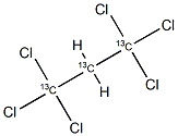 1,1,1,3,3,3-Hexachloropropane-13C3 Struktur