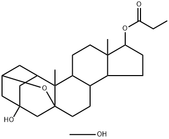 1,3-trimethylene-2',5-epoxyandrostane-3,17-diol 17-propionate 结构式