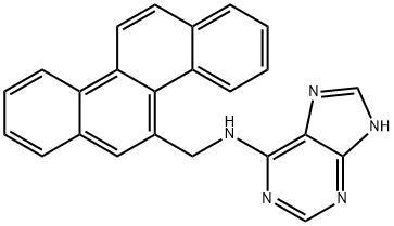 N(6)-((chrysen-5-yl)methyl)adenine Struktur