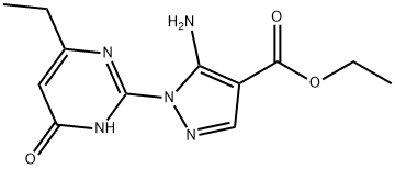 ethyl 5-amino-1-(4-ethyl-6-oxo-1,6-dihydropyrimidin-2-yl)-1{H}-pyrazole-4-carboxylate|5-氨基-1-(4-乙基-6-羟基嘧啶-2-基)-1H-吡唑-4-羧酸乙酯