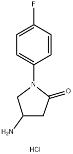 4-Amino-1-(4-fluoro-phenyl)-pyrrolidin-2-onehydrochloride Structure