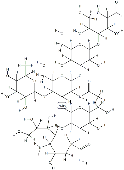 sialyl-Le(a) oligosaccharide,117978-16-2,结构式