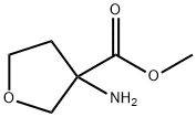 3-aminotetrahydro-3-Furancarboxylic acid methyl ester 化学構造式