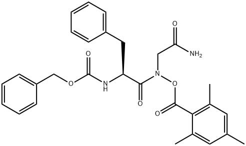 O-mesitoyl N-benzyloxycarbonylphenylalanyl-glycine hydroxamate,118292-30-1,结构式