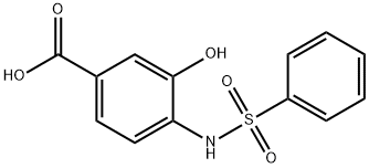 4-BenzenesulfonylaMino-2-hydroxy-benzoicacid,1183229-23-3,结构式