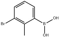 3-Bromo-2-methylphenylboronic acid Struktur
