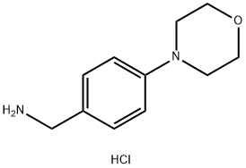 (4-吗啉代苯基)甲胺二盐酸, 1185488-45-2, 结构式