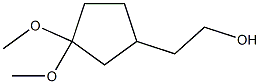2-(3,3-二甲氧基环戊基)乙烷-1-醇, 1188429-35-7, 结构式