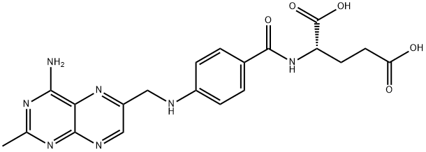 2-desamino-2-methylaminopterin Structure