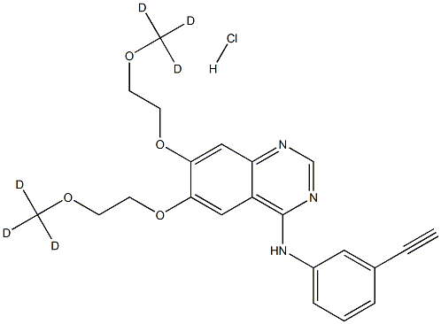 埃罗替尼-D6 盐酸盐,1189953-78-3,结构式