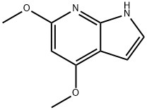 4,6-diMethoxy-1H-pyrrolo[2,3-b]pyridine Struktur