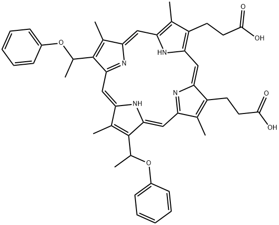 hematoporphyrin diphenyl ether Struktur