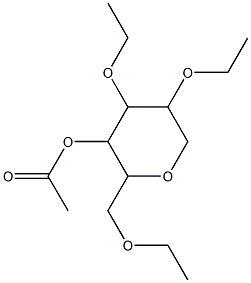 4-O-acetyl-1,5-anhydro-2,3,6-tri-O-ethylglucitol 结构式