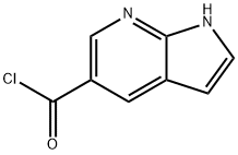 1H-pyrrolo[2,3-b]pyridine-5-carbonyl chloride Structure