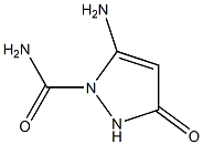 1H-Pyrazole-1-carboxamide,5-amino-2,3-dihydro-3-oxo-(9CI),119768-91-1,结构式