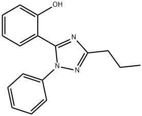 2-(1-phenyl-3-propyl-1H-1,2,4-triazol-5-yl)phenol,120029-40-5,结构式