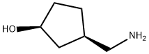 (1S,3R)-3-Aminomethyl-cyclopentanol Structure