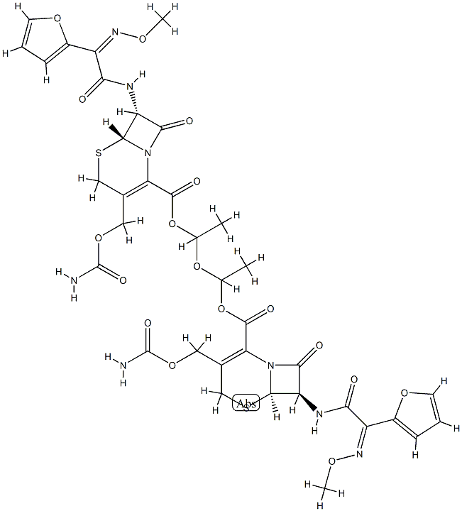 头孢呋辛酯二聚体, 1202925-10-7, 结构式