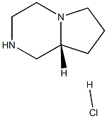 Pyrrolo[1,2-a]pyrazine, octahydro-, hydrochloride (1:1), (8aR)- 化学構造式