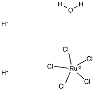 dihydrogen aquapentachlororuthenate Structure