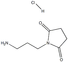 1-(3-氨基丙基)吡咯烷-2,5-二酮盐酸盐, 1211465-69-8, 结构式